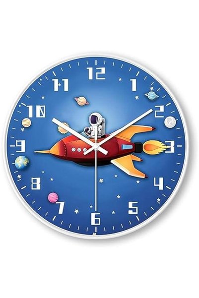 Generic Wall Clock for Kidse Silent Creative Wall clock e Travel Themedperate...