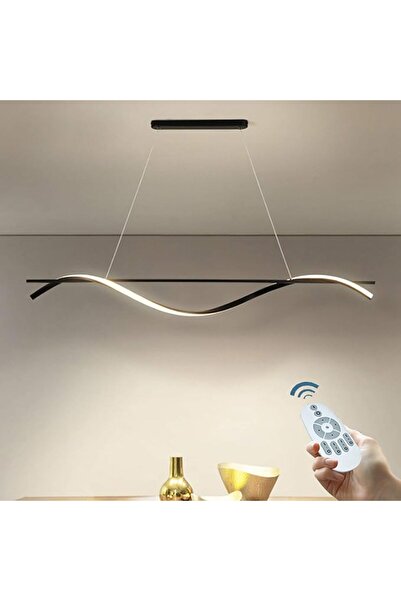 Jiju 30W Minimalist LED Chandelier, 2.4G WiFi Remote Control 3 Lights Dimmable