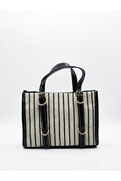 KOÇAK ÇANTA Geantă de mână și de umăr din in, cu două mâneci, pentru femei