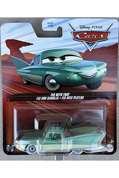 HOT WHEELS Disney Pixar Cars Flo With Tray Metal Araba Figürü