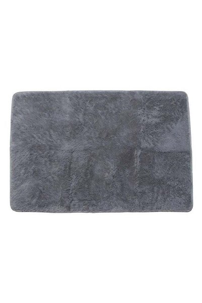 Generic Anti-Skid Soft Area Rug Grey 80x120cm