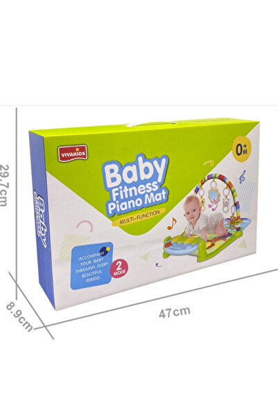 Ch Vivakids™ Baby Piano Fitness Mat – بساط بيانو تفاعلي للأطفال من عمر 0+