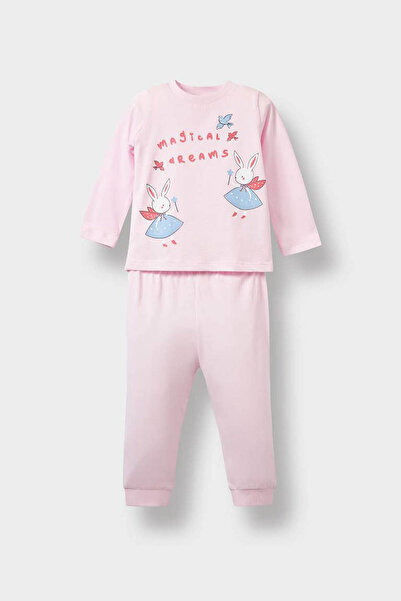 DeFacto Pink Baby Girl Bottom-Top Set F2910A5/Pn633