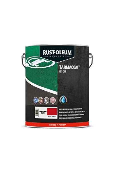 OEM Vopsea Beton Rosu RAL 3020, Tarmacoat Rust-Oleum, 5 Litri