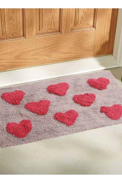 Generic Rectangular Doormat for Home/Office/Indoor/Outdoor (Heart), 38 X 58 Cm