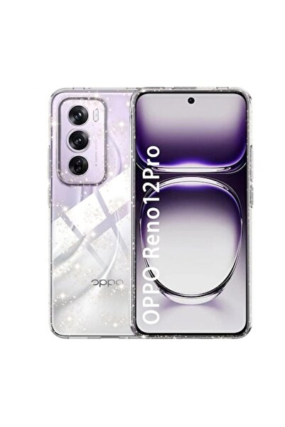 Techsuit Case for Oppo Reno12 Pro, SparkleSkin Series, S7, Polyurethane, Clear