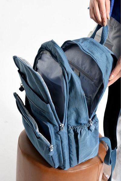 H&D COLLECTİON Waterproof Imported Crinkle Fabric School Business and Travel Backpack with Laptop Compartment