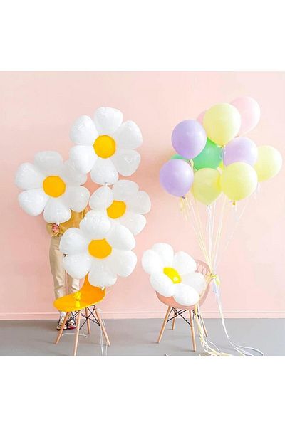 turkuaz parti Daisy Foil Balloon 50cm