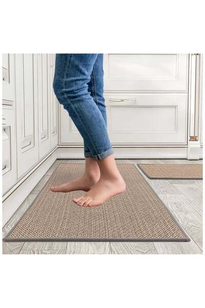 Generic MEKITON Set of 2 PCs Premium Anti-Fatigue Kitchen Mats, Non-Skid Natu...