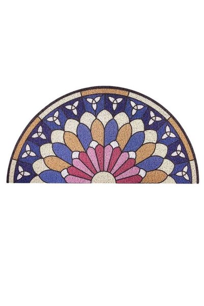 Generic 1Pc Coil Semicircle Doormat Household Chic Creative Floor Mat Door Ca...