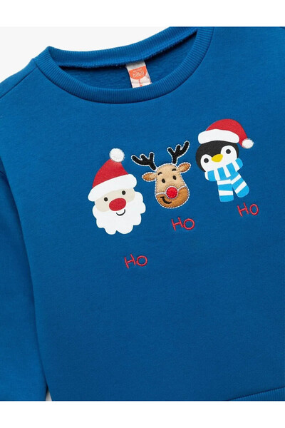Koton Mavi Erkek Bebek Sweatshirt 6Wmb10086Tk