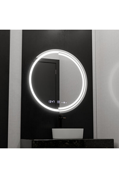 Alista Home Oglindă rotundă cu LED, 60 cm, senzor MotionGlow, sistem anti-abu...