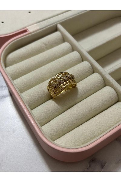 Akiha Aksesuar Chain Model Crown Xuping Ring