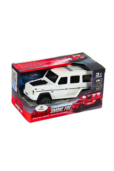 TOYFEST Lighted Sound Smoke Extracting Friction Jeep Bcp-1B