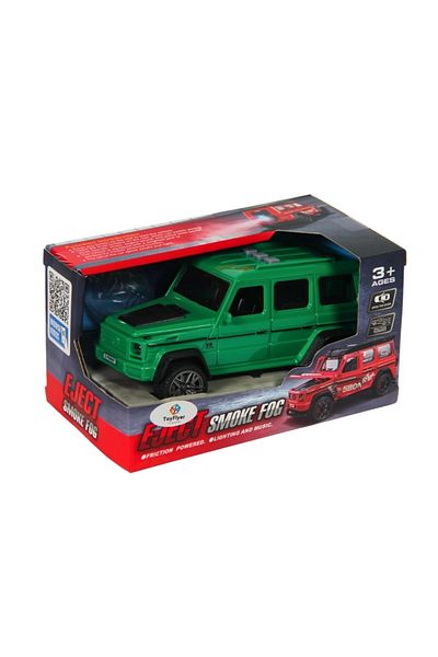 TOYFEST Lighted Sound Smoke Extracting Friction Jeep Bcp-1B