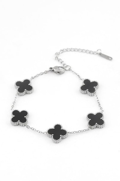 YUNİCCİ & CO ÇELİK YONCA BİLEKLİK SİLVER