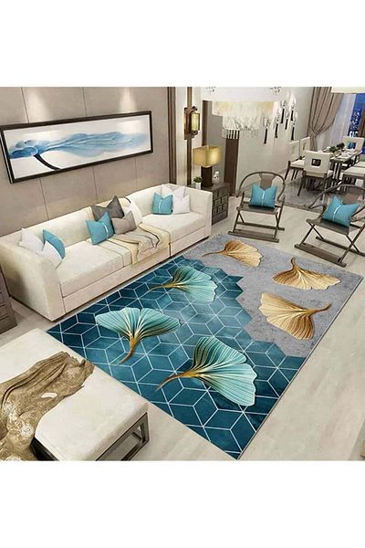 Generic DubaiGallery Area Rug Anti-Skid Modern Floor Carpet For Indoor Living Room Dining Room Bedroom With