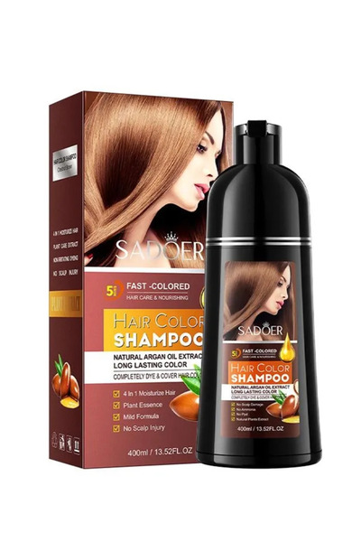 SADOER Hair coloring shampoo 400 ml Chestnut Brown