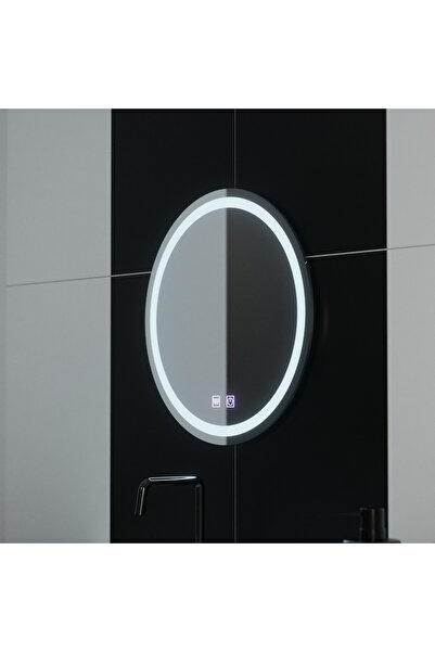 Alista Home Oglindă rotundă cu LED 50 cm Lucea Touch, sistem anti-aburire