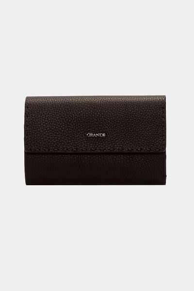 Grande Women's Genuine Leather Multi-Eye Wallet Black