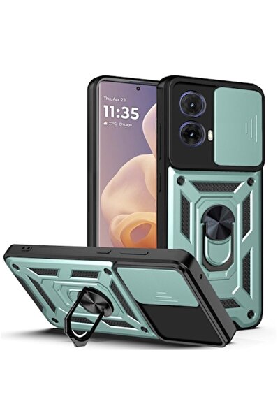 Techsuit Husă CamShield seria H52 pentru Motorola Moto G85, poliuretan, verde