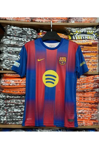 Flextreme Barcelona Laminated Patch 2025-2026 New Season Adults Soccer Jersey
