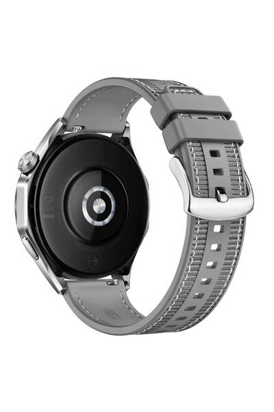 Good Case Amazfit Gtr 2 Classic (46mm) Compatible 22mm Mesh Stitched Silicone Cord-102 Gray