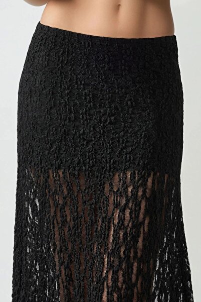 Hiccup High Waist Relaxed Cut Lace Skirt