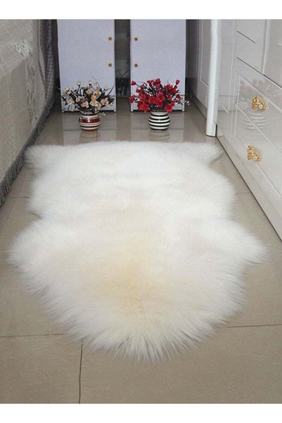 Generic Anti-Skid Soft Area Rug White S