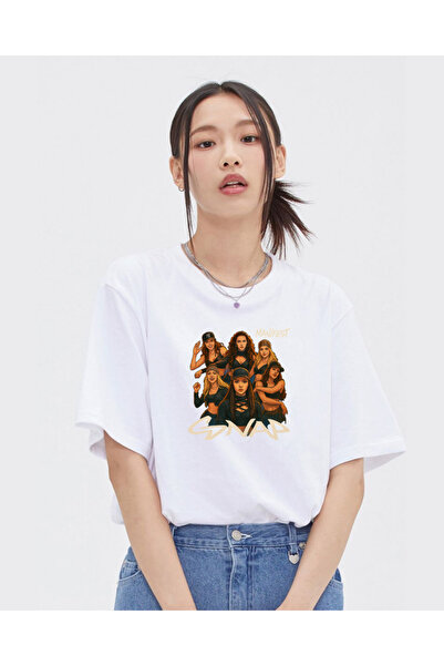 barsdepo Tricou cu imprimeu Manifest, tricou alb oversize unisex pentru copii...