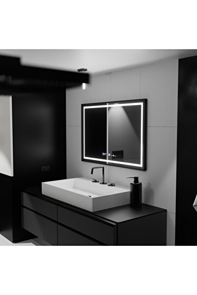 Alista Home Oglindă dreptunghiulară LED, 120 x 80 cm, Verite Majeste Noir Motion Glow Marcello