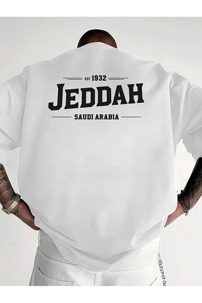ACTIVE MODA -Printed Saudi Arabia - Saudi Arabia Cotton Oversize Men's Tshirt Large Size