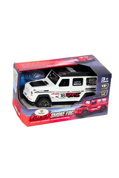 TOYFEST Smoke Extracting Friction Sports Jeep with Light and Sound Bcp-1A