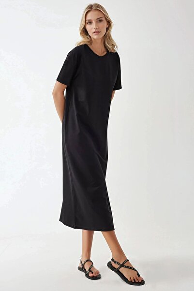 Hiccup Μίντι φόρεμα με στρογγυλή λαιμόκοψη