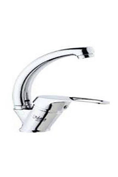 abnturk Sıcak Soğuk 40 Lık Kısa Kuğu Lavabo Bataryası 5 Yıl Garantili