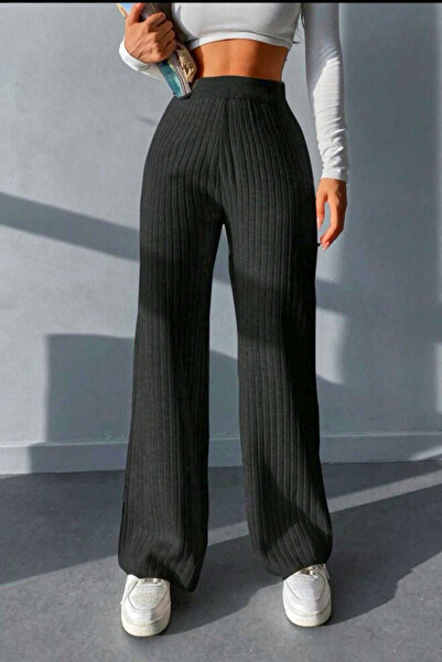 FashionForYou Pantaloni casual AZIZ, croiala lejera cu banda elastica in tali...