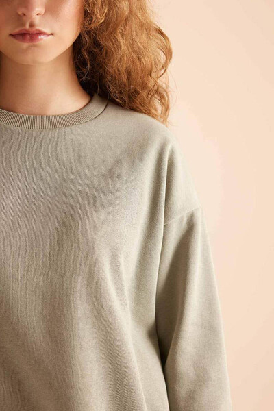 DeFacto Khaki Women's Bottom-Top Set D8022Ax/Kh3