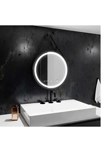 Alessandro DESIGN Στρογγυλός καθρέφτης LED, 50cm, Celeste Majeste Noir Eleve ...