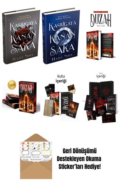 Ephesus Yayınları HAZEL NOYA 6 Kitap Seti + Okuma Sticker'ları