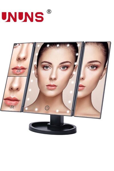 Generic Makeup Mirror With Led lights,Two Power Supply,Touch Screen And 1x/2x...