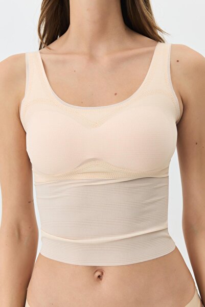 C&City Seamless Laser Cut Bustier Without Underwire with Removable Pad 1010 Skin