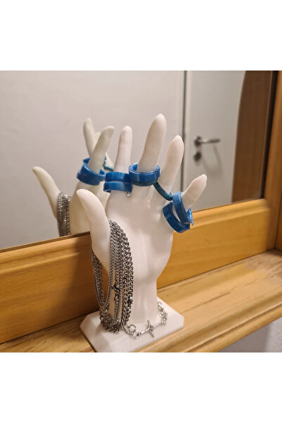 SORA DESIGN حامل مجوهرات على شكل يد، منظم للخواتم والقلائد