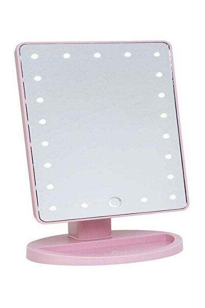 Generic Adjustable LED Touch Screen Makeup Mirror Pink