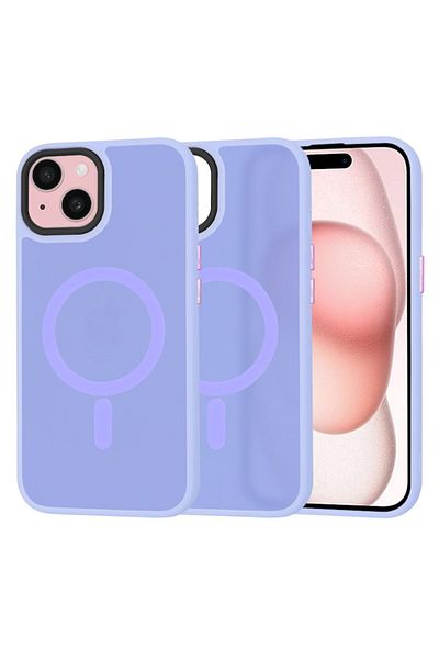 Tim High Protection Case for iPhone 15, Timaconprotect, L39, Hard Plastic, Light Berry Purple