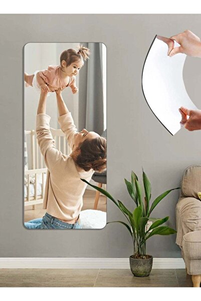 Generic 30*60cm Self Adhesive Acrylic Mirror, Full Length Body Mirror Removab...