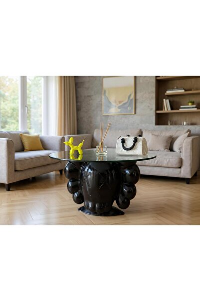 KAWS Head Tasarım Sehpa-Modern Sanat Tasarımı Dekoratif Sehpa