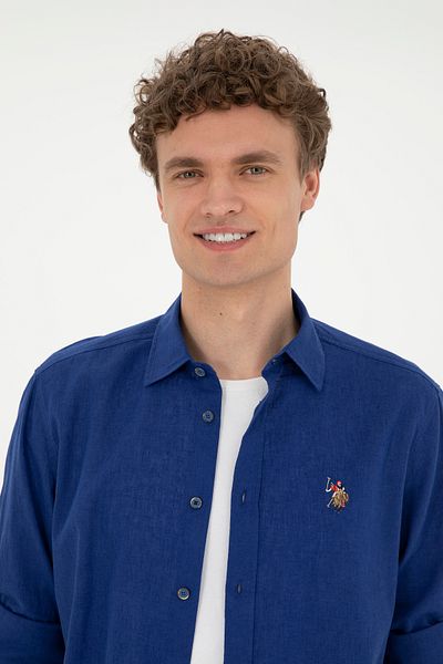 U.S. Polo Assn. Comfort fit cotton linen blend shirt