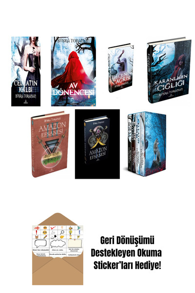 Ephesus Yayınları Büşra Toraman 7 Kitap Seti + Okuma Sticker'ları
