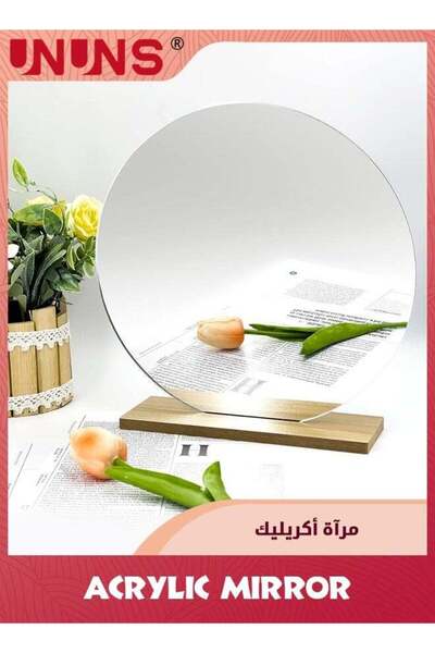 Generic 8''(20.5cm) Circle Shape Mirror For Room Decor,Acrylic Mirror With Wo...