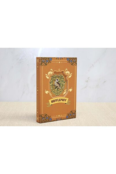 Kuzey Tacı Harry Potter Hufflepuff Leather Notebook - Mystery World Themed Special Production Vip